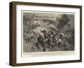 Settling a Dispute, Coolies Fighting in a Siamese Quarry-null-Framed Giclee Print