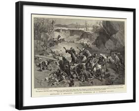 Settling a Dispute, Coolies Fighting in a Siamese Quarry-null-Framed Giclee Print