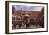 Settling Day at Tattersalls, Print Made by Charles Hunt, 1836-James Pollard-Framed Giclee Print