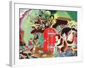 Settling Down for Winter - Jack & Jill-Frank Dobias-Framed Giclee Print