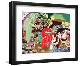 Settling Down for Winter - Jack & Jill-Frank Dobias-Framed Giclee Print