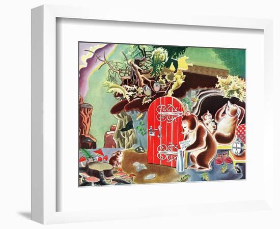 Settling Down for Winter - Jack & Jill-Frank Dobias-Framed Giclee Print