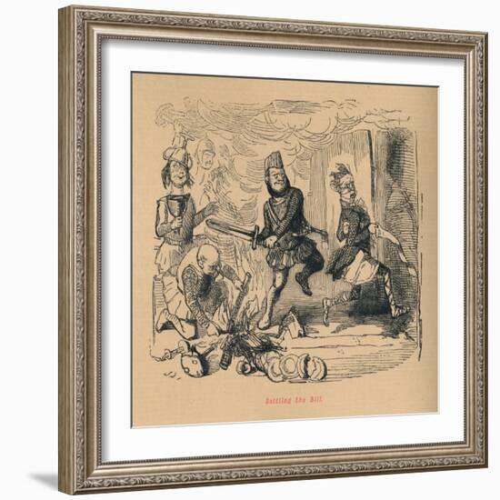 'Settling the Bill', c1860, (c1860)-John Leech-Framed Giclee Print