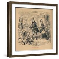 'Settling the Bill', c1860, (c1860)-John Leech-Framed Giclee Print