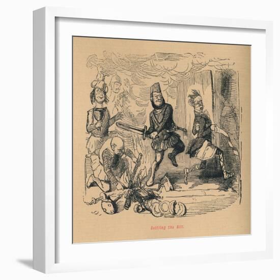 'Settling the Bill', c1860, (c1860)-John Leech-Framed Giclee Print