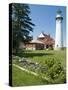 Seul Choix Lighthouse, Michigan, USA-Ethel Davies-Stretched Canvas