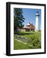 Seul Choix Lighthouse, Michigan, USA-Ethel Davies-Framed Photographic Print