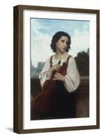 Seule au monde (Alone in the World), c.1867-William Adolphe Bouguereau-Framed Giclee Print