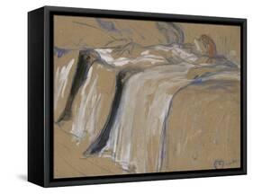 Seule-Henri de Toulouse-Lautrec-Framed Stretched Canvas