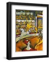 Seurat: Circus, 1891-Georges Seurat-Framed Giclee Print