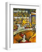 Seurat: Circus, 1891-Georges Seurat-Framed Giclee Print