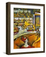 Seurat: Circus, 1891-Georges Seurat-Framed Giclee Print