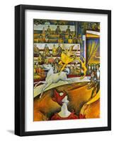 Seurat: Circus, 1891-Georges Seurat-Framed Giclee Print