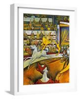 Seurat: Circus, 1891-Georges Seurat-Framed Giclee Print