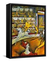 Seurat: Circus, 1891-Georges Seurat-Framed Stretched Canvas