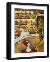 Seurat - Circus Horse Rider-null-Framed Giclee Print