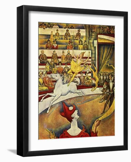 Seurat - Circus Horse Rider-null-Framed Giclee Print