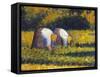 Seurat: Farm Women, C1882-Georges Seurat-Framed Stretched Canvas