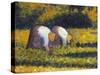 Seurat: Farm Women, C1882-Georges Seurat-Stretched Canvas