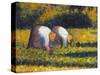 Seurat: Farm Women, C1882-Georges Seurat-Stretched Canvas