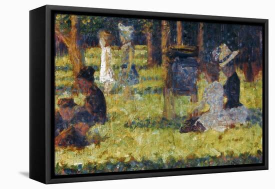 Seurat: Grande Jatte, 1884-Georges Seurat-Framed Stretched Canvas