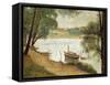 Seurat: Gray Weather-Georges Seurat-Framed Stretched Canvas