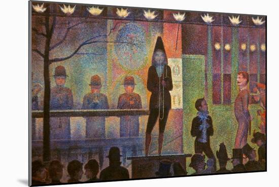 Seurat: La Parade-Georges Seurat-Mounted Giclee Print