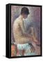 Seurat: Model, 1887-Georges Seurat-Framed Stretched Canvas