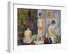 Seurat: Models, C1866-Georges Seurat-Framed Giclee Print