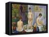 Seurat: Models, C1866-Georges Seurat-Framed Stretched Canvas