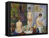 Seurat: Models, C1866-Georges Seurat-Framed Stretched Canvas