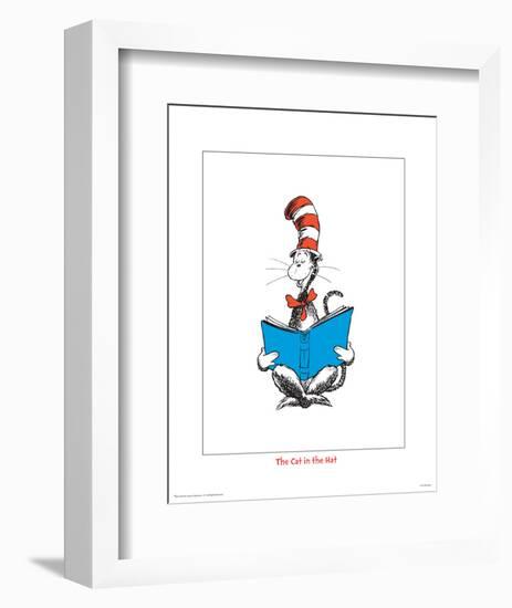 Seuss Treasures Collection III - The Cat in the Hat (white)-Theodor (Dr. Seuss) Geisel-Framed Art Print