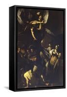 Seven Acts of Mercy-Caravaggio-Framed Stretched Canvas