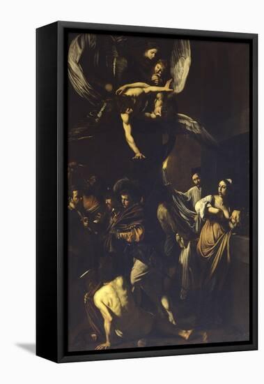 Seven Acts of Mercy-Caravaggio-Framed Stretched Canvas