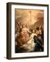 Seven Angels Adoring the Christ Child, c.1730-40-Pierre Subleyras-Framed Giclee Print