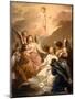 Seven Angels Adoring the Christ Child, c.1730-40-Pierre Subleyras-Mounted Giclee Print