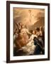 Seven Angels Adoring the Christ Child, c.1730-40-Pierre Subleyras-Framed Giclee Print