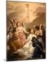 Seven Angels Adoring the Christ Child, c.1730-40-Pierre Subleyras-Mounted Giclee Print