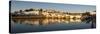 Seven arched Roman bridge and town on the Rio Gilao river, Tavira, Algarve, Portugal, Europe-Stuart Black-Stretched Canvas