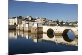 Seven arched Roman bridge and town on the Rio Gilao river, Tavira, Algarve, Portugal, Europe-Stuart Black-Mounted Photographic Print