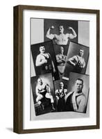 Seven Bodybuilding Champions-null-Framed Art Print