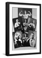 Seven Bodybuilding Champions-null-Framed Art Print