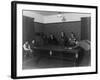 Seven Boys Play a Game of Snooker During an Evening at a Boys Club-null-Framed Photographic Print