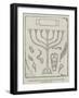 Seven-Branched Candlestick in the Jewish Catacombs, Rome-null-Framed Giclee Print