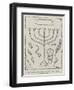 Seven-Branched Candlestick in the Jewish Catacombs, Rome-null-Framed Giclee Print