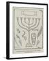 Seven-Branched Candlestick in the Jewish Catacombs, Rome-null-Framed Giclee Print