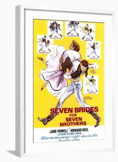 Seven Brides for Seven Brothers, 1954-null-Framed Art Print