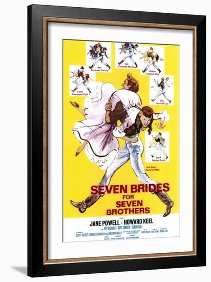 Seven Brides for Seven Brothers, 1954-null-Framed Art Print