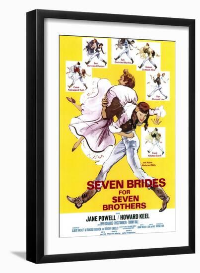 Seven Brides for Seven Brothers, 1954-null-Framed Art Print