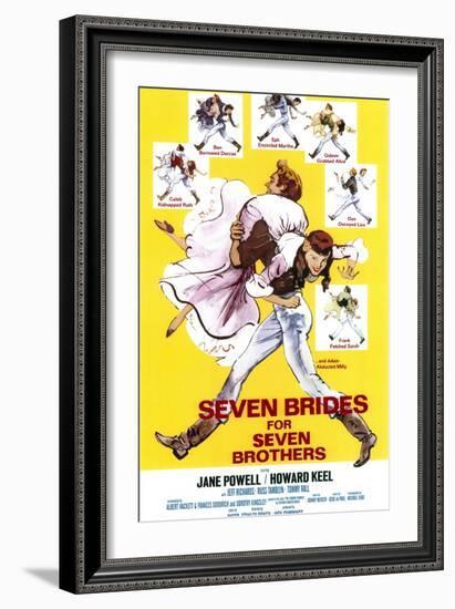 Seven Brides for Seven Brothers, 1954-null-Framed Art Print